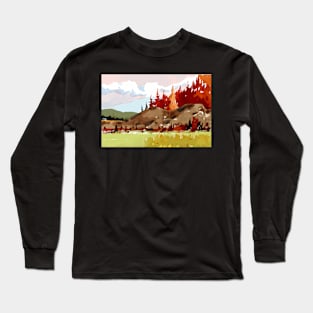 Wilderness painting Long Sleeve T-Shirt